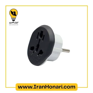 تبدیل سه به دو 16 آمپر مدل الگانس بهداد الکتریک کد 197