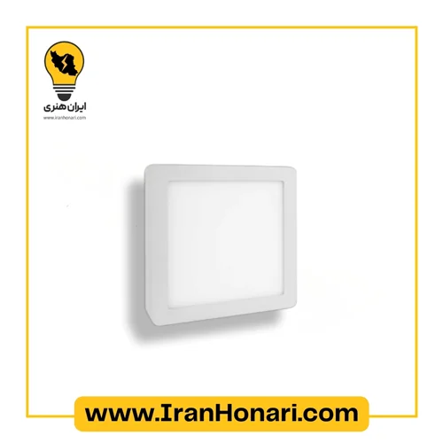 چراغ سقفی مربعی روکار 40 وات بدنه مشکی مدل رونا 30*30 پارس شعاع