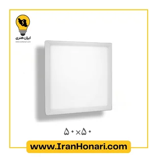 چراغ سقفی مربعی روکار 85 وات مدل رونا 50*50 پارس شعاع