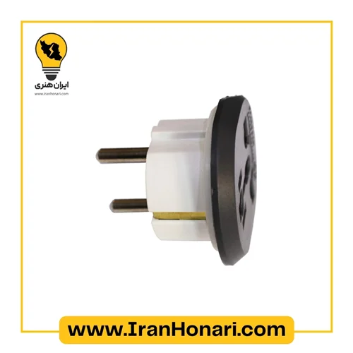 تبدیل سه به دو 16 آمپر مدل الگانس بهداد الکتریک کد 197 عمده - بسته 25 تایی