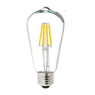 لامپ ادیسونی حبابی 6 وات بیضی فیلامنتی(LED64ST) پارس شعاع