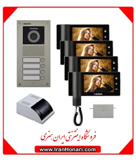 پکیج 4 واحدی آیفون تصویری سوزوکی 7 اینچ با حافظه SZ-727mb
