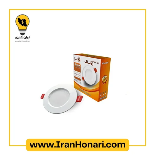 پنل سقفی توکار 9 وات بک لایت شاه چراغ مدل روناک عمده _کارتن 40 تایی