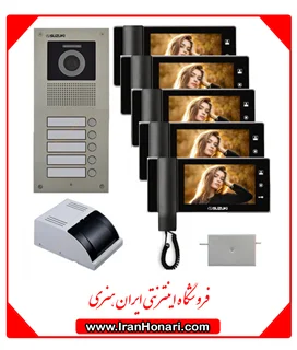 پکیج 5 واحدی آیفون تصویری سوزوکی 7 اینچ با حافظه SZ-7۲۷mb