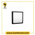 چراغ سقفی مربعی روکار 40 وات بدنه مشکی مدل رونا 30*30 پارس شعاع