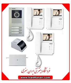 پکیج 3 واحدی آیفون تصویری سوزوکی 4.3 اینچ با حافظه SZ-413M